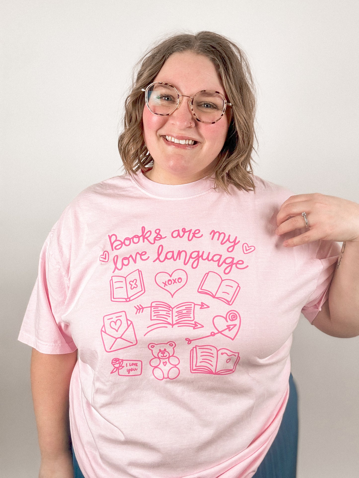 Books Are My Love Language Graphic Tee