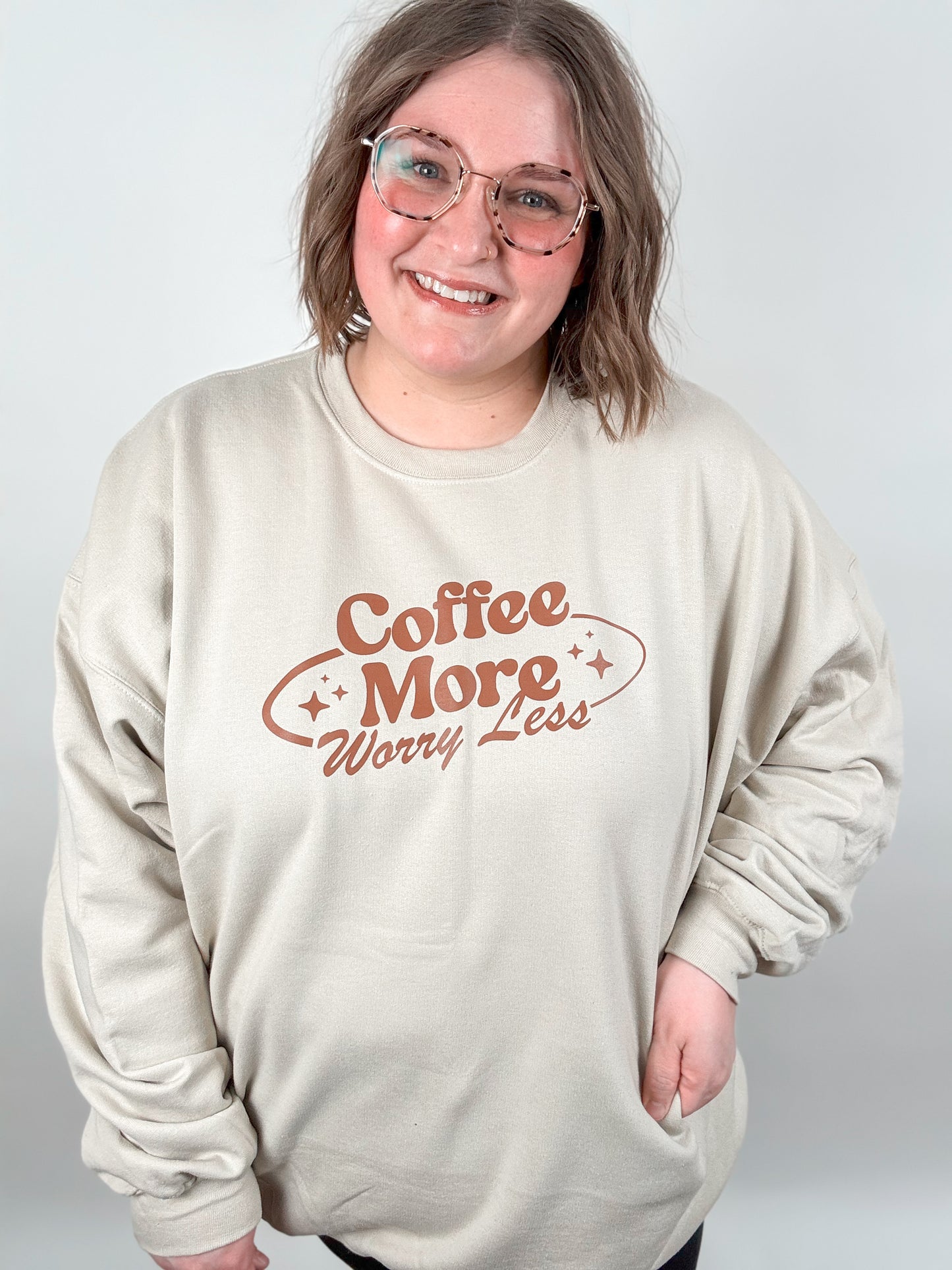 Coffee More Worry Less Sweatshirt