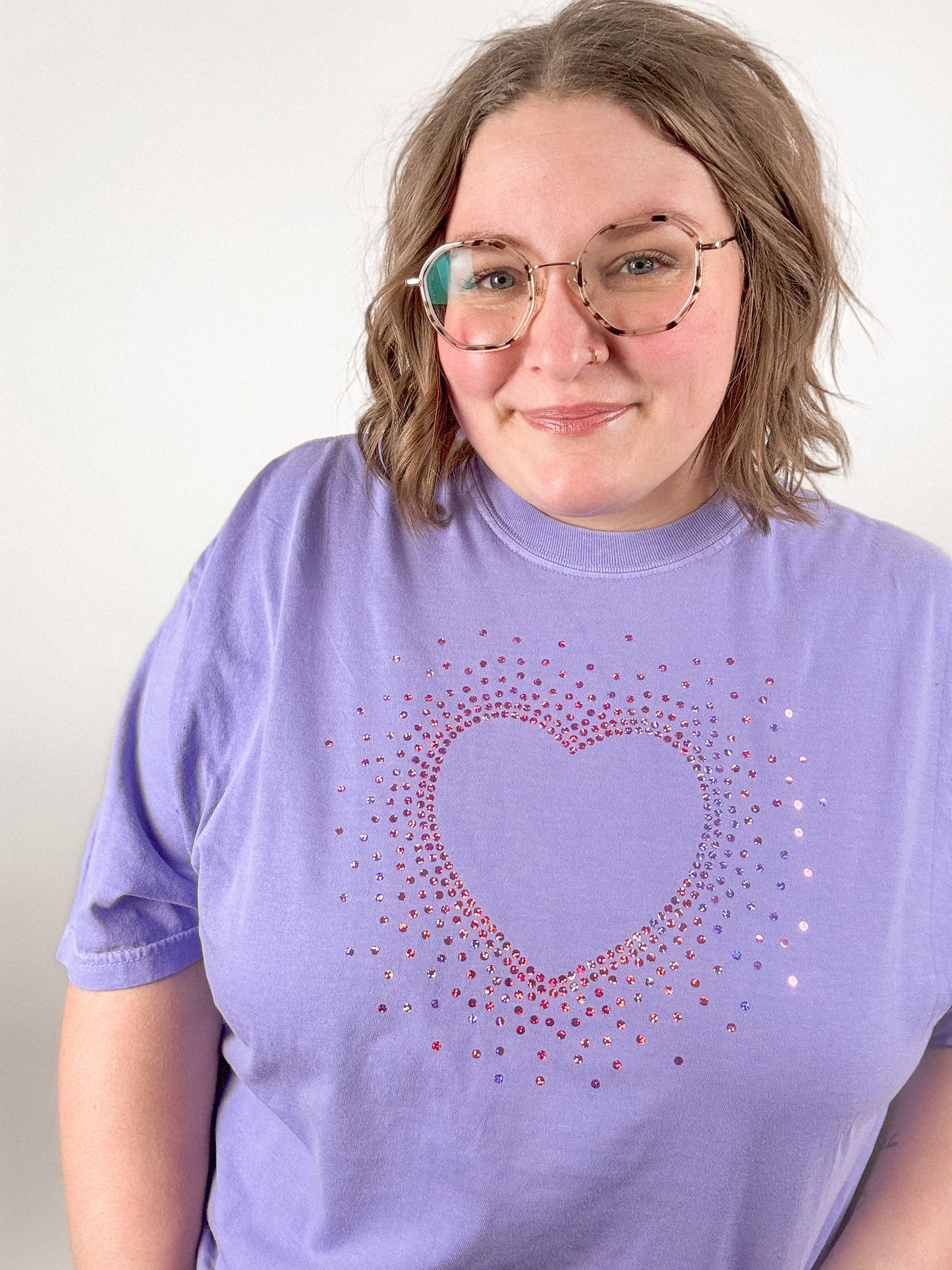 Spangle Heart Graphic Tee