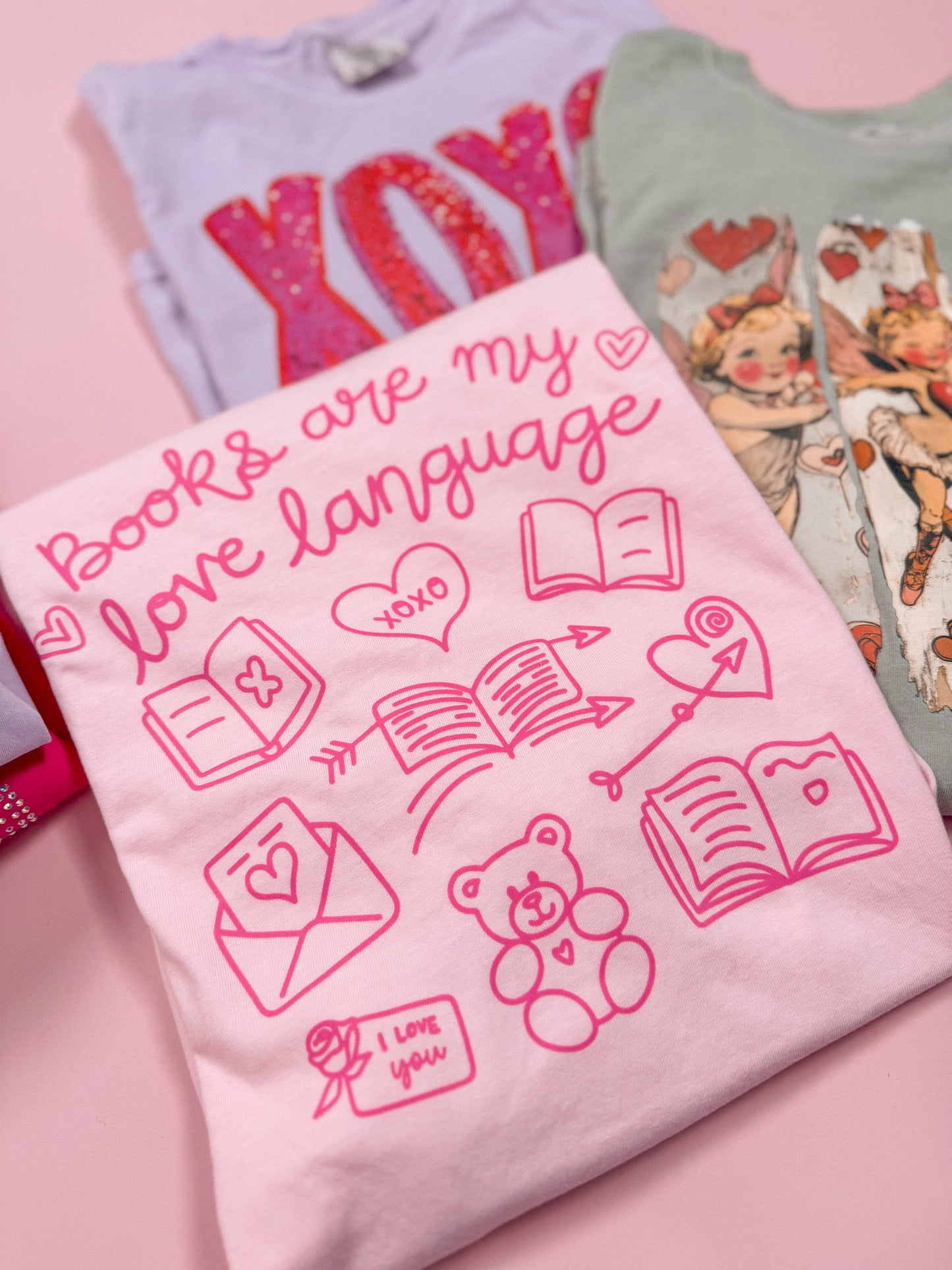 Books Are My Love Language Graphic Tee