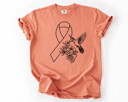 Hummingbird Awareness Ribbon - Sherry Kay Cancer Fundraiser