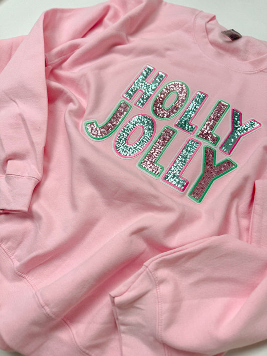 PINK Holly Jolly Sweatshirt