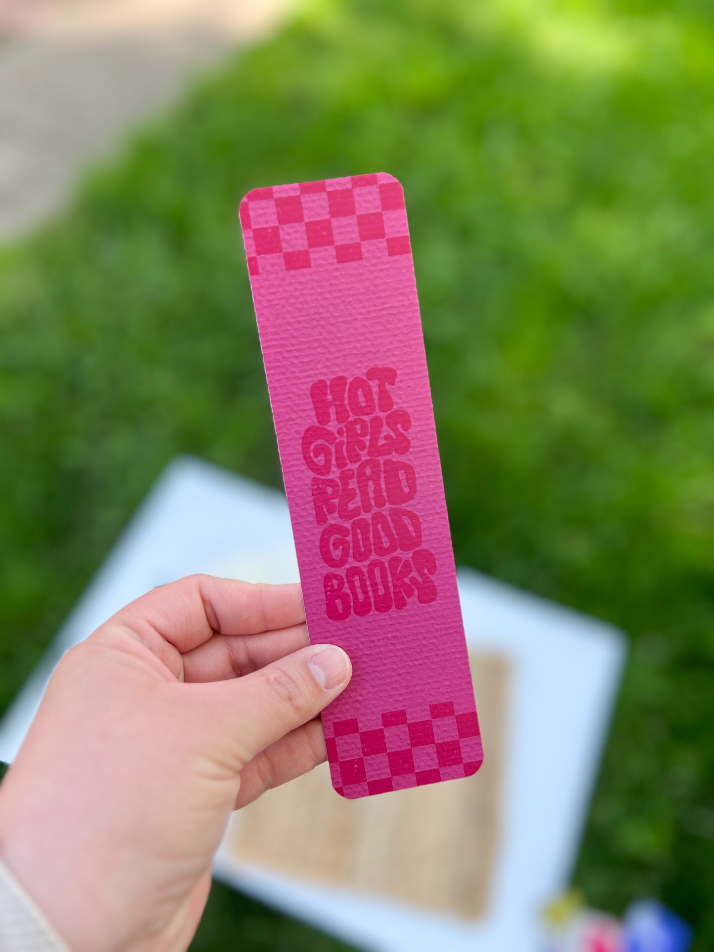 Hot Girls Read Good Books Hot Pink Bookmark