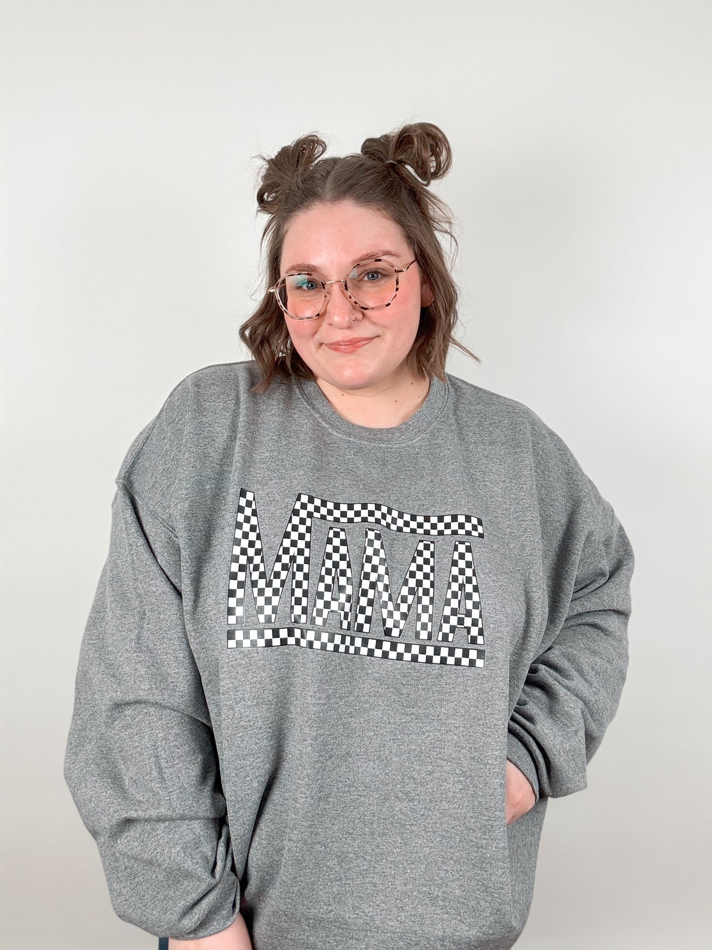 Checkered Mama Sweatshirt