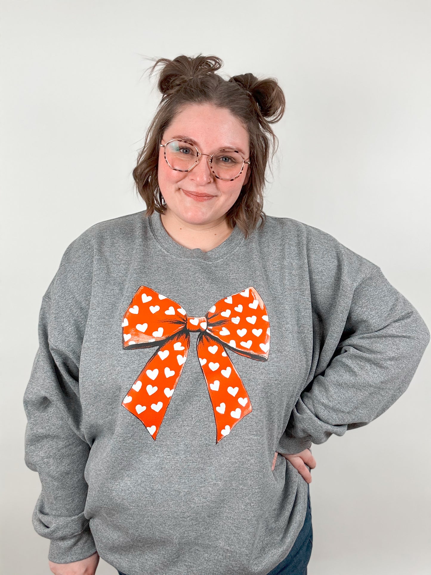 Valentine Bow Sweatshirt