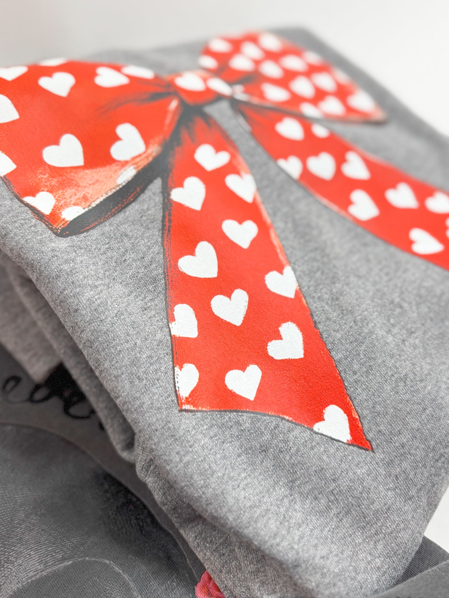 Valentine Bow Sweatshirt